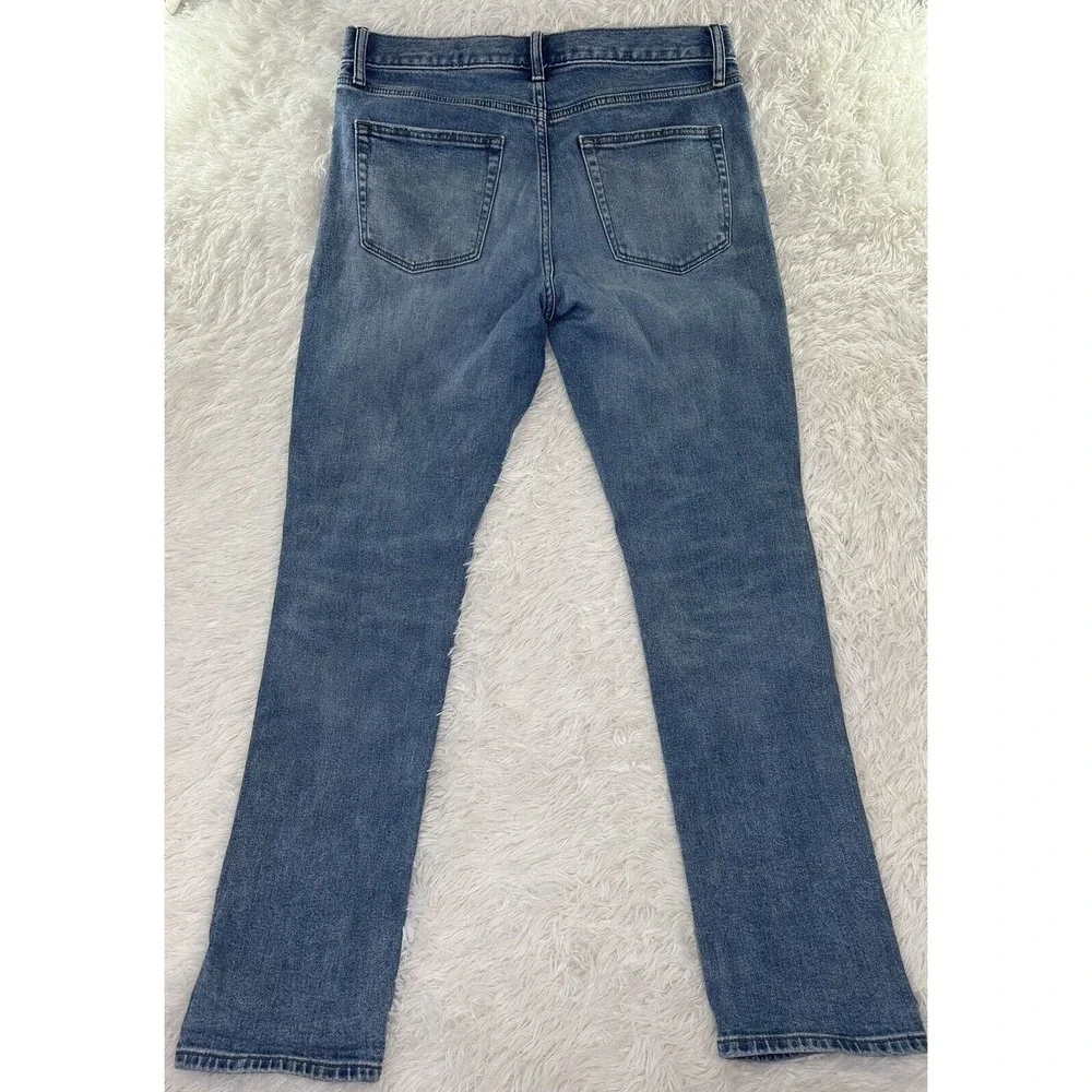Uniqlo‎ Men’s Jeans Slim Straight Distressed Mid-Rise Medium Wash Pants Size 32